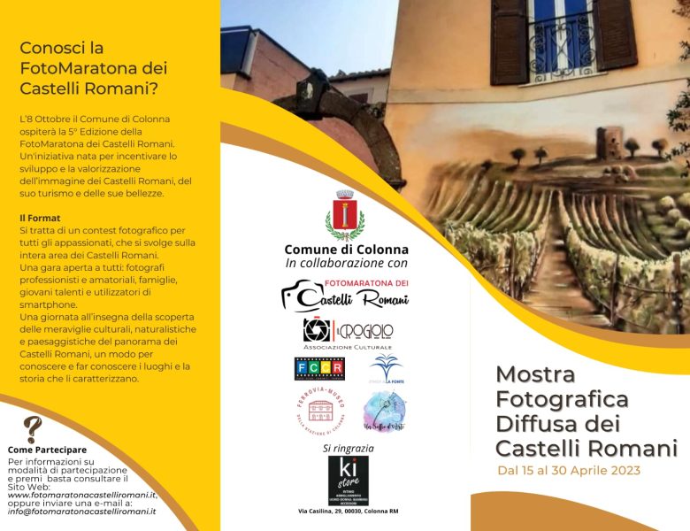 Mostra fotografica diffusa dei Castelli Romani – Comune di Colonna (RM)